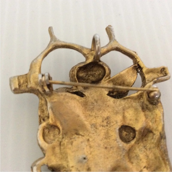 Vtg Igael Tumarkin Israel Brutalist Prisoner of Conscience Figural Pin Pendant - Picture 5 of 5